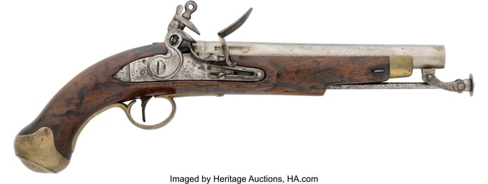 40016: British Tower / G.R. Flintlock Pistol. Unseria