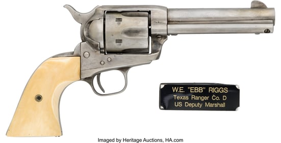 40106: Inscribed Colt Single Action Army Revolver to W.