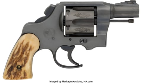 40108: Modified Colt Model 1917 Revolver Belonging to T