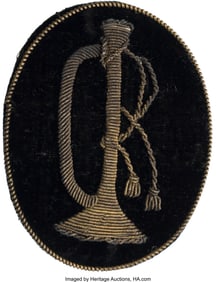 40023: Rare 1858 Pattern Mounted Riflemen Officer Insig