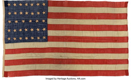 40028: Civil War 34-Star Flag Given to Surgeon Henry Wh
