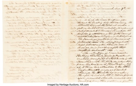 40035&colon; Confederate Navy Officer's Letter by Joel S&period; Ken