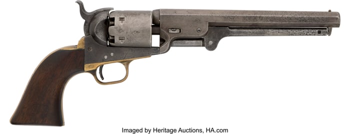 40050: Inscribed Historic U.S. Colt Model 1851 Percussi