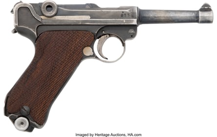 40240: German DWM 1918 Dated Luger Semi-Automatic Pisto