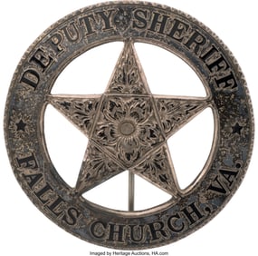 40140: Falls Church, Virginia Ornate Deputy Sheriff Bad