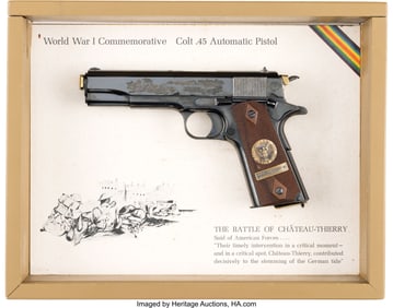 40250: Cased WWI Chateau Thierry Commemorative Semi-Aut