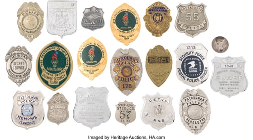 40145: Large Lot of Nineteen Law Enforcement/Security B