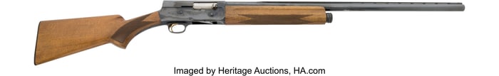 40262: Engraved Belgian F.N. Browning A5 Light Twelve S