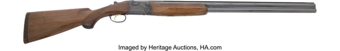 40265&colon; Engraved Italian P&period; Beretta Over & Under Shotgun