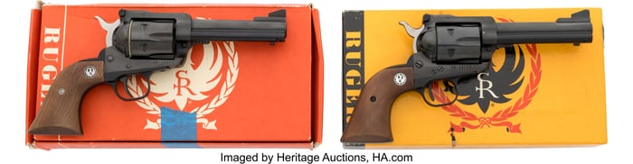 40166&colon; Lot of Two Boxed Sturm Ruger Blackhawk Model Sin