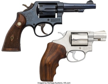 40174: Lot of Two Smith & Wesson Double Action Revolver