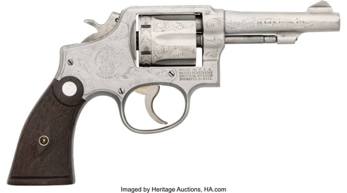 40177: Engraved Smith & Wesson Model 10-5 Double Action