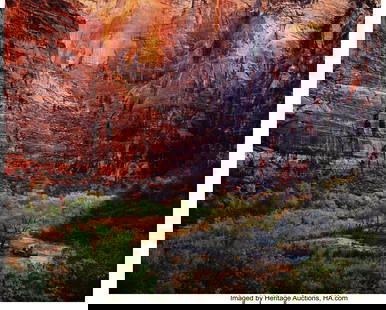 Christopher Burkett (American, 1951) Twilight, V: Christopher Burkett (American, 1951) Twilight, Virgin River at Zion Canyon, 1987 Dye-bleach print, printed 1992 18-1/2 x 23-1/4 inches (47.0 x 59&