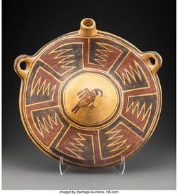 70098: A Sikyatki Polychrome Canteen c. 1400 - 1625 AD