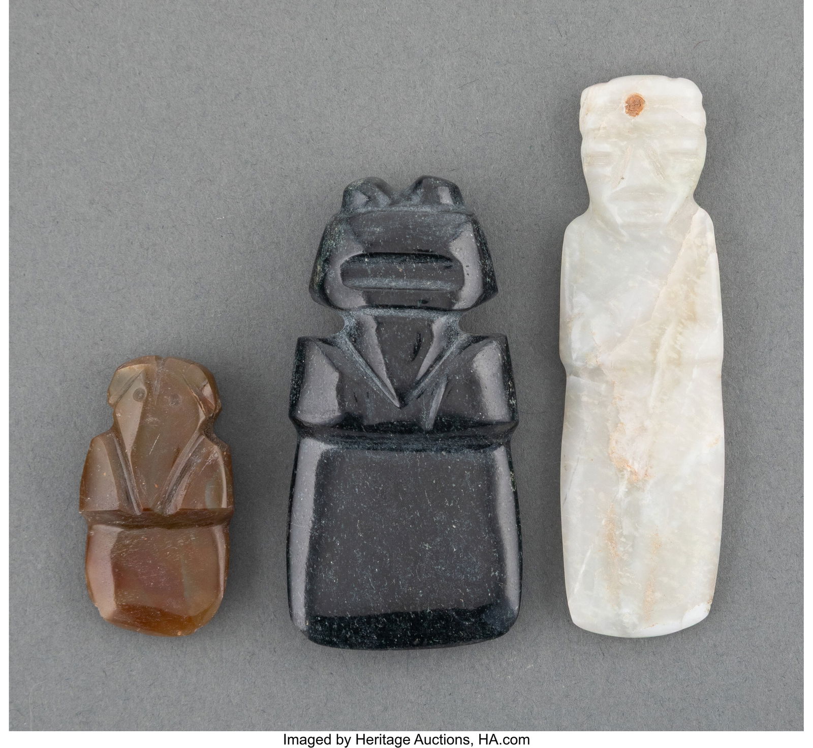 Three Jade Celt Pendants  Costa Rica, c. 100-700 (1 of 2)