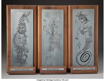70007: Preston Monongye Eagle Dancer Bear Dancer Flute