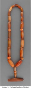 70295: A Cocle Agate Necklace Panama, c. 100-1200 AD