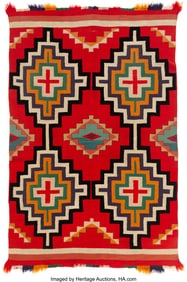 70111: A Navajo Germantown Weaving c. 1890 commercial