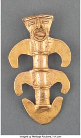 70299: A Tairona Gold Pendant Colombia, c. 100 BC - 6