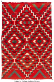 70113: A Navajo Germantown Weaving c. 1890 commercial