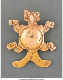 70300: A Veraguas Gold Composite Creature Pendant Pan