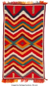 70115: A Navajo Germantown Weaving c. 1890 commercial
