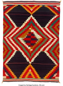 70117: A Navajo Germantown Moki Weaving c. 1890 comme