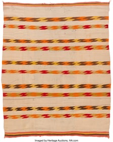 70118: A Navajo Transitional Blanket c. 1890 native h