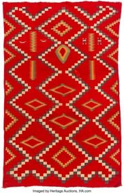 70121: A Navajo Germantown Weaving c. 1890 commercial