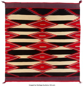 70129: A Navajo Germantown Weaving c. 1890 commercial