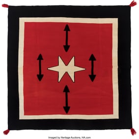70131: A Navajo Germantown Weaving c. 1890 commercial