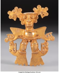 70311: A Large and Important Gran Cocle Gold Pendant P