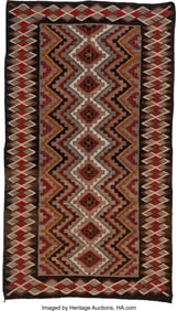 70140: A Navajo Regional Rug Red Mesa c. 1930 native
