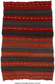 70142: A Navajo Child's Blanket c. 1890 native handsp