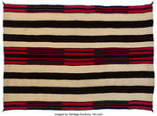 70144&colon; A Classic Navajo Man's Wearing Blanket  Second P