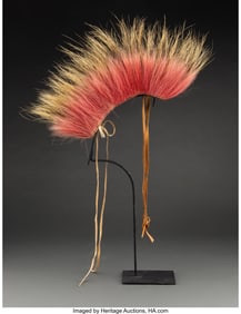 70224: A Mesquakie Hair Roach c. 1870 porcupine hair,