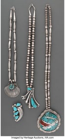70045: Four Southwest Jewelry Items c. 1970 including