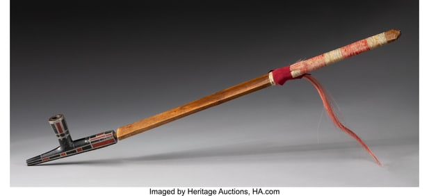 70228: A Sioux / Great Lakes Pipe c. 1880 and 1890 wo