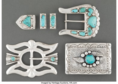 70052: Three Southwest Belt Ornaments c. 1960 - 1980