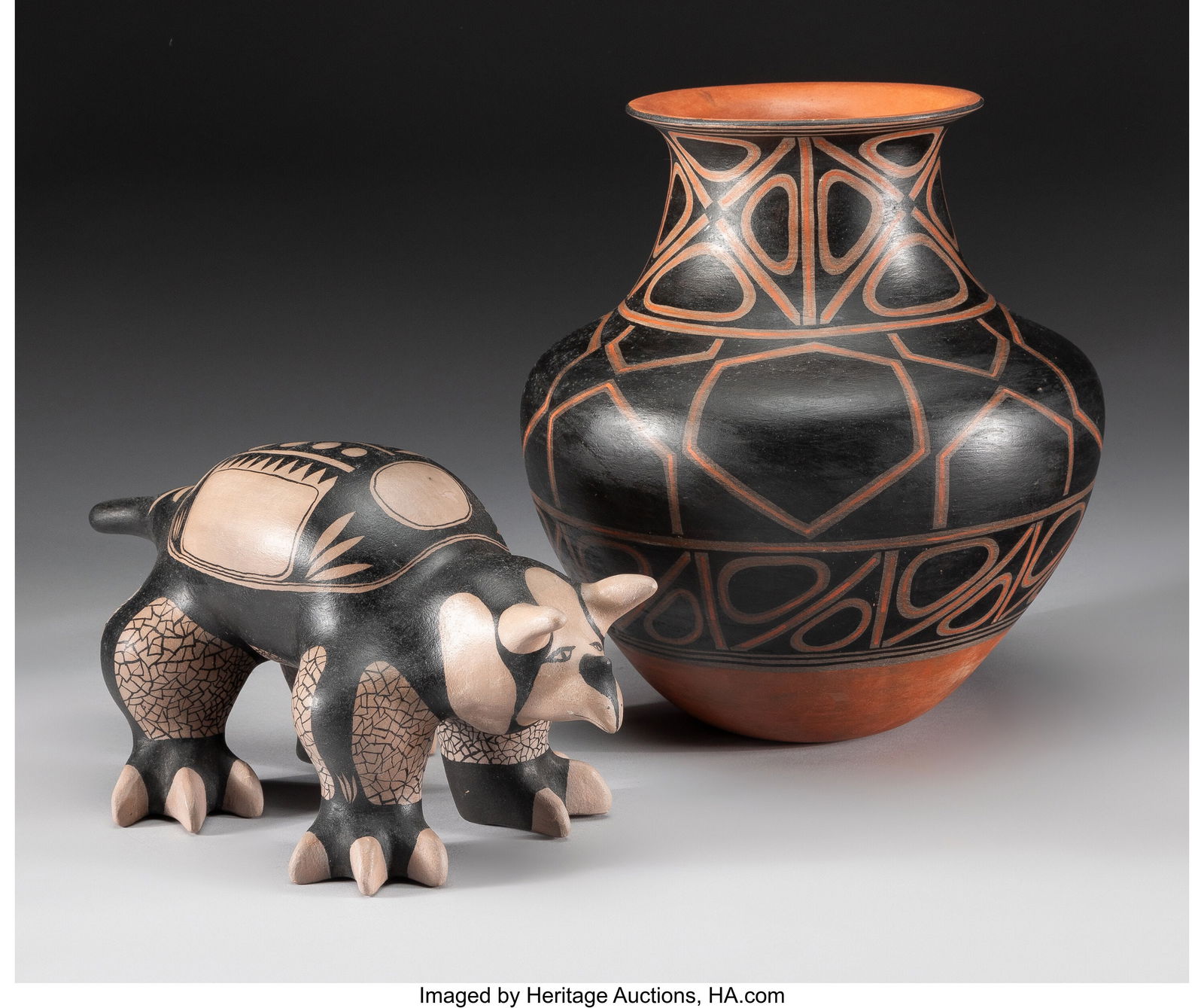 Two Cochiti Pottery Items  c. 2005 and 2013  inc (1 of 3)