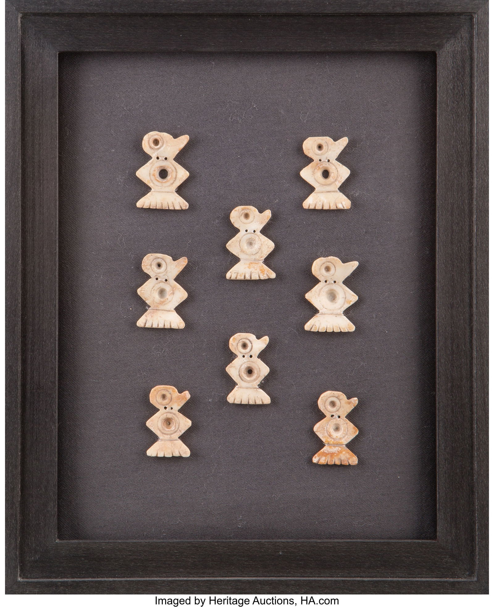 Eight Nazca Bird Ornaments  Peru, 100 - 600 AD, (1 of 1)