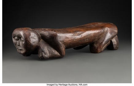70337: A Rare Ye'kuana or Yanomami Shaman's Bench Amaz