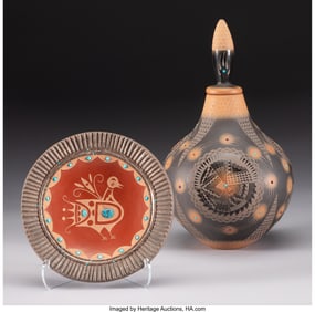 70070: Two Southwest Polychrome Items c. 2000 and 201