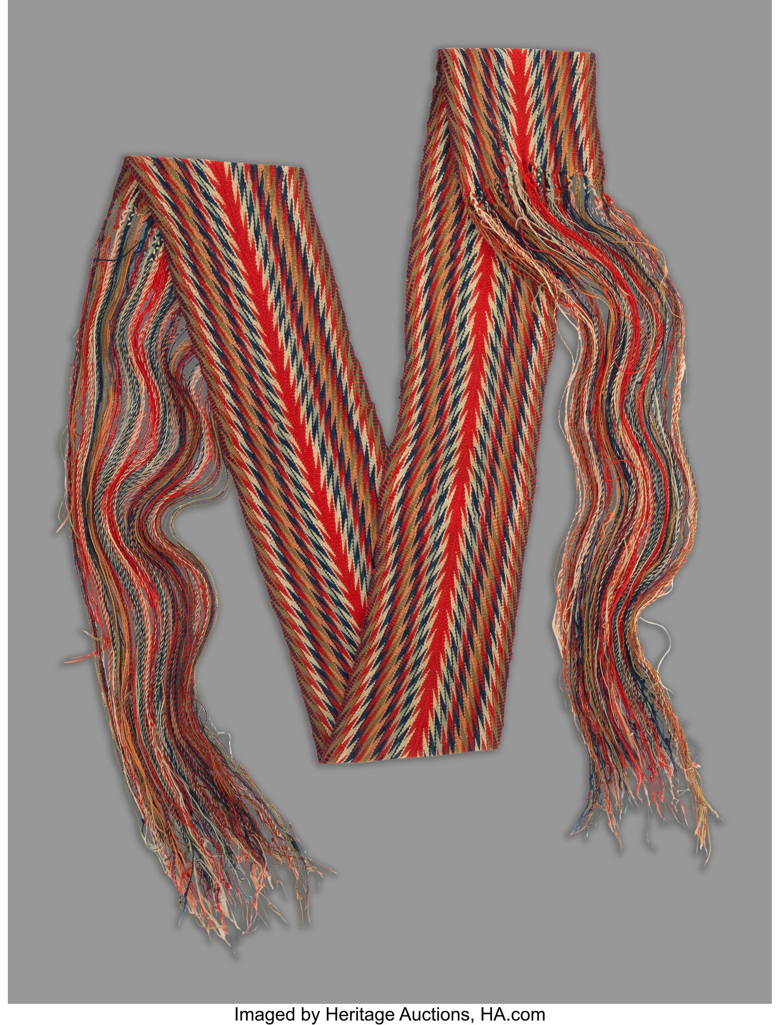 A Northeastern Finger-woven Assumption Sash  c. (1 of 1)