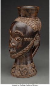 70343: A Kuba Figural Cup Democratic Republic of Cong