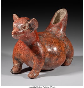 70262: A Colima Dog West Mexico, c. 250 BC - 250 AD H