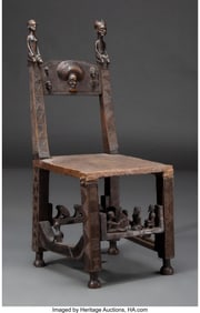 70349: A Chokwe Chief's Chair Angola, early 20th centu