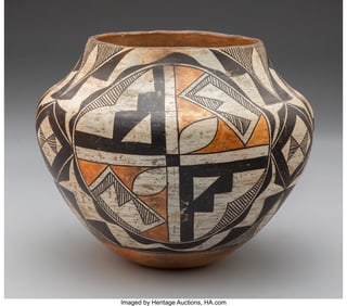 70085: An Acoma Polychrome Jar c. 1930 clay, paint P