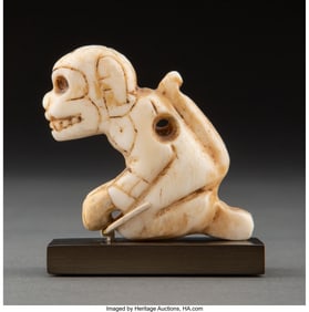 70265: A Veracruz Monkey Pendant East Mexico, Late Cla