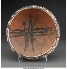 70090: A Hawikuh Polychrome Bowl c. 1200 - 1400 AD cl